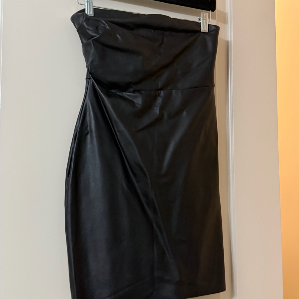 Free People Black Strapless Dress